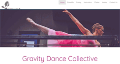 Desktop Screenshot of gravitydancecollective.com