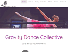 Tablet Screenshot of gravitydancecollective.com